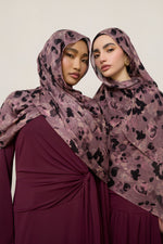 Printed Modal Hijab - Watercolor Bloom