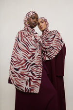 Printed Modal Hijab - Zebra Stripes