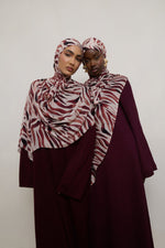 Printed Modal Hijab - Zebra Stripes