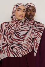 Printed Modal Hijab - Zebra Stripes