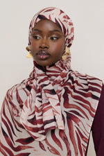 Printed Modal Hijab - Zebra Stripes