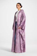 Printed Open Abaya - Taro