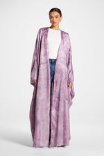 Printed Open Abaya - Taro
