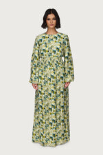 Printed Smocked Waist Dress
