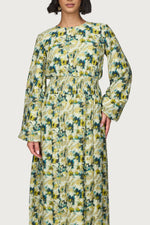 Printed Smocked Waist Dress