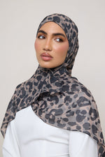 Printed Square Chiffon Hijab - Dune Spots
