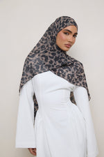 Printed Square Chiffon Hijab - Dune Spots