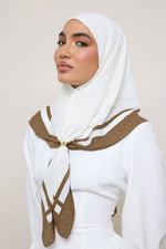Printed Square Chiffon Hijab - Mosaic