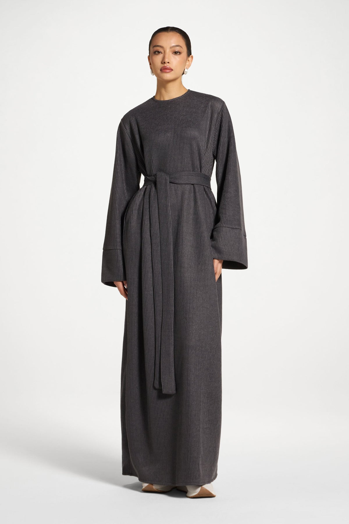 Relaxed Knit Maxi Dress - Iron