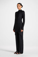 Rouched Swim Tunic - Black
