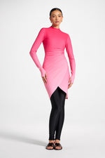 Rouched Swim Tunic - Coral Ombre