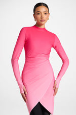 Rouched Swim Tunic - Coral Ombre