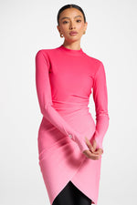 Rouched Swim Tunic - Coral Ombre