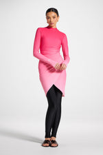 Rouched Swim Tunic - Coral Ombre