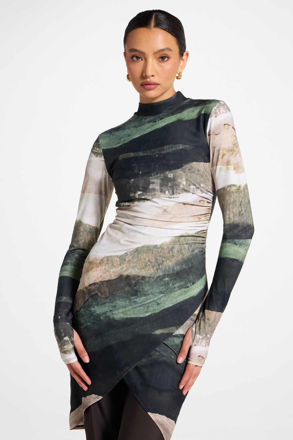 Rouched Swim Tunic - Dune Sands