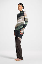 Rouched Swim Tunic - Dune Sands