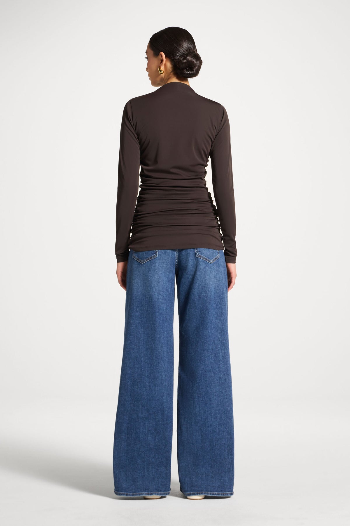Rouched Top - Chocolate