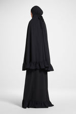 Ruffle Prayer Set - Black