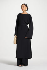 Safina Side Slit Tunic - Black