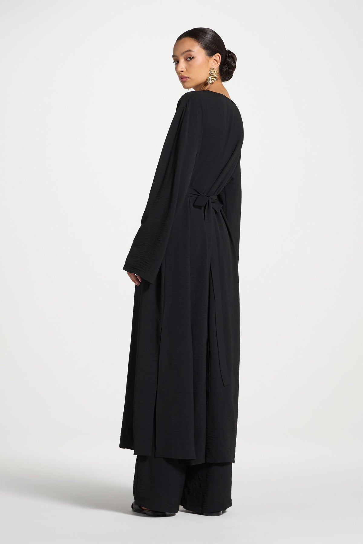 Safina Side Slit Tunic - Black