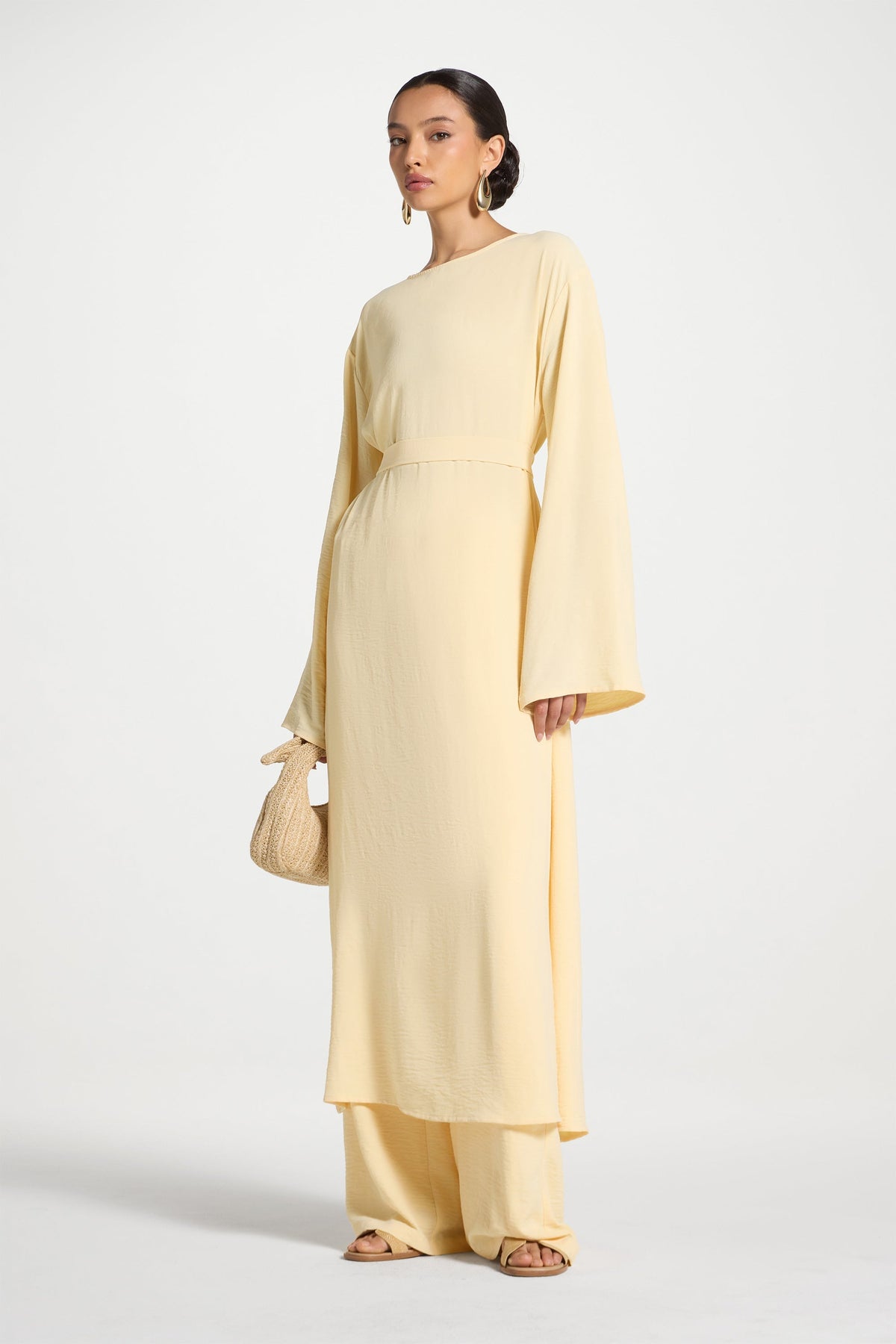 Safina Side Slit Tunic - Butter