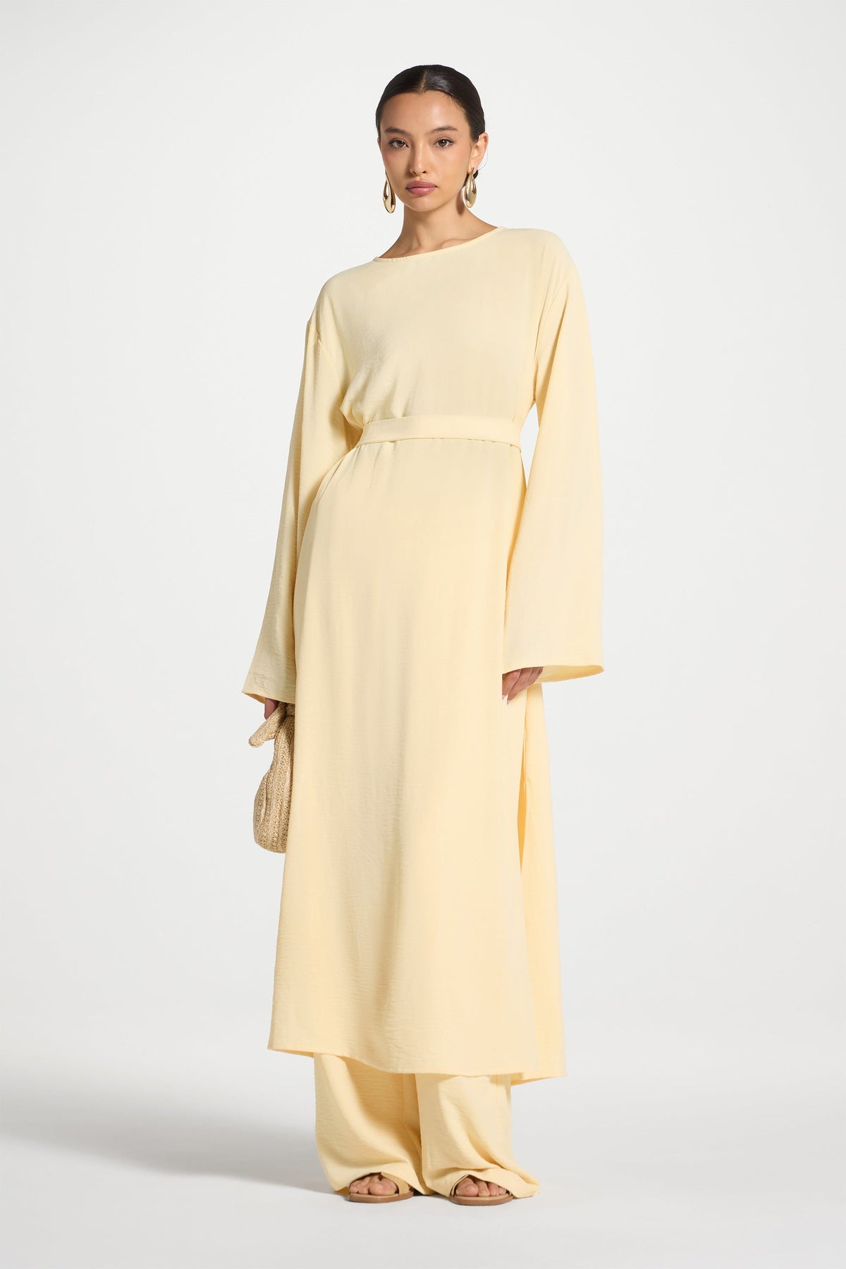 Safina Side Slit Tunic - Butter