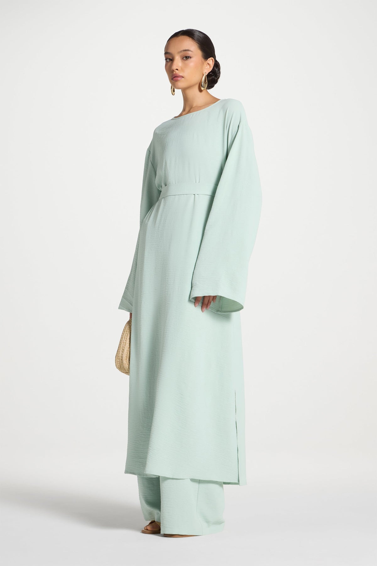 Safina Side Slit Tunic - Mint