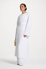 Safina Side Slit Tunic - White