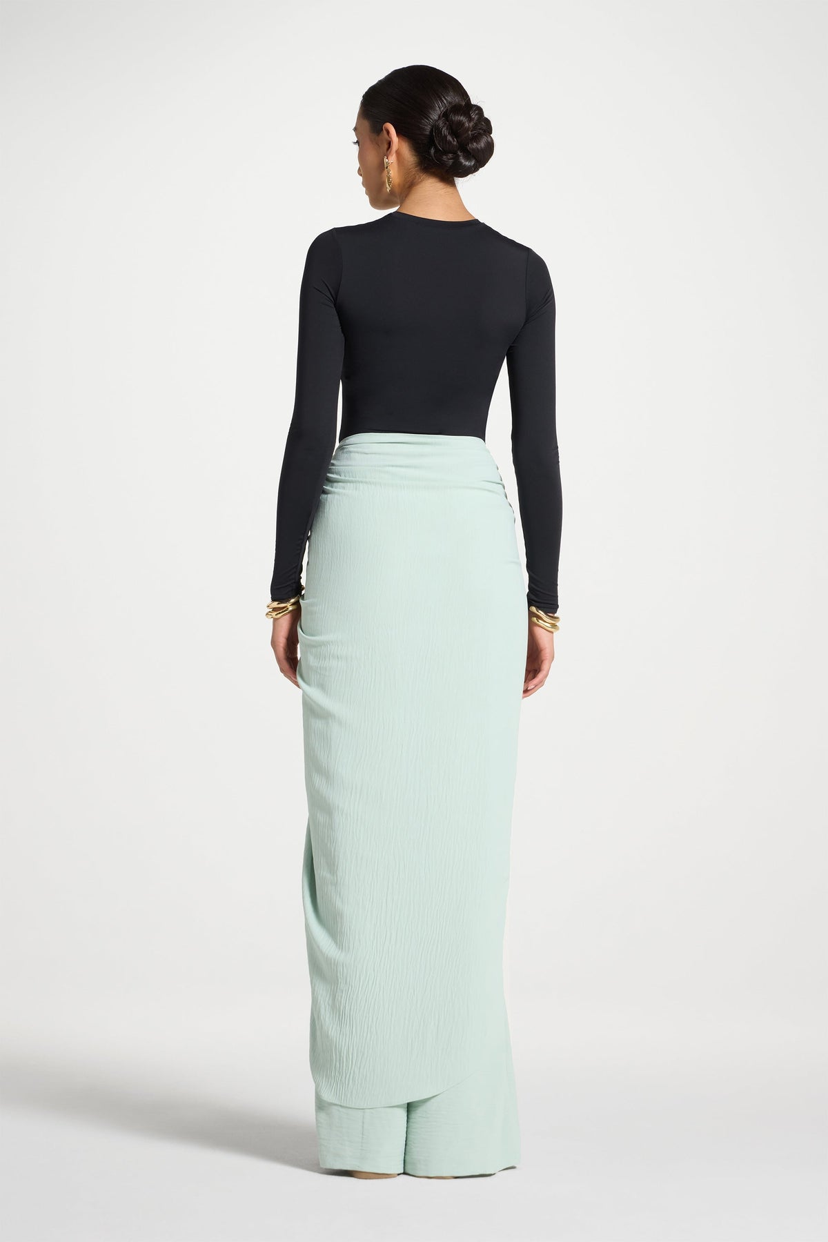 Safina Wrap Sarong & Pants Set - Mint