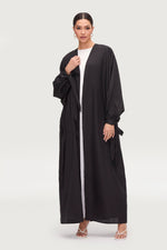Safiyah Open Abaya - Black