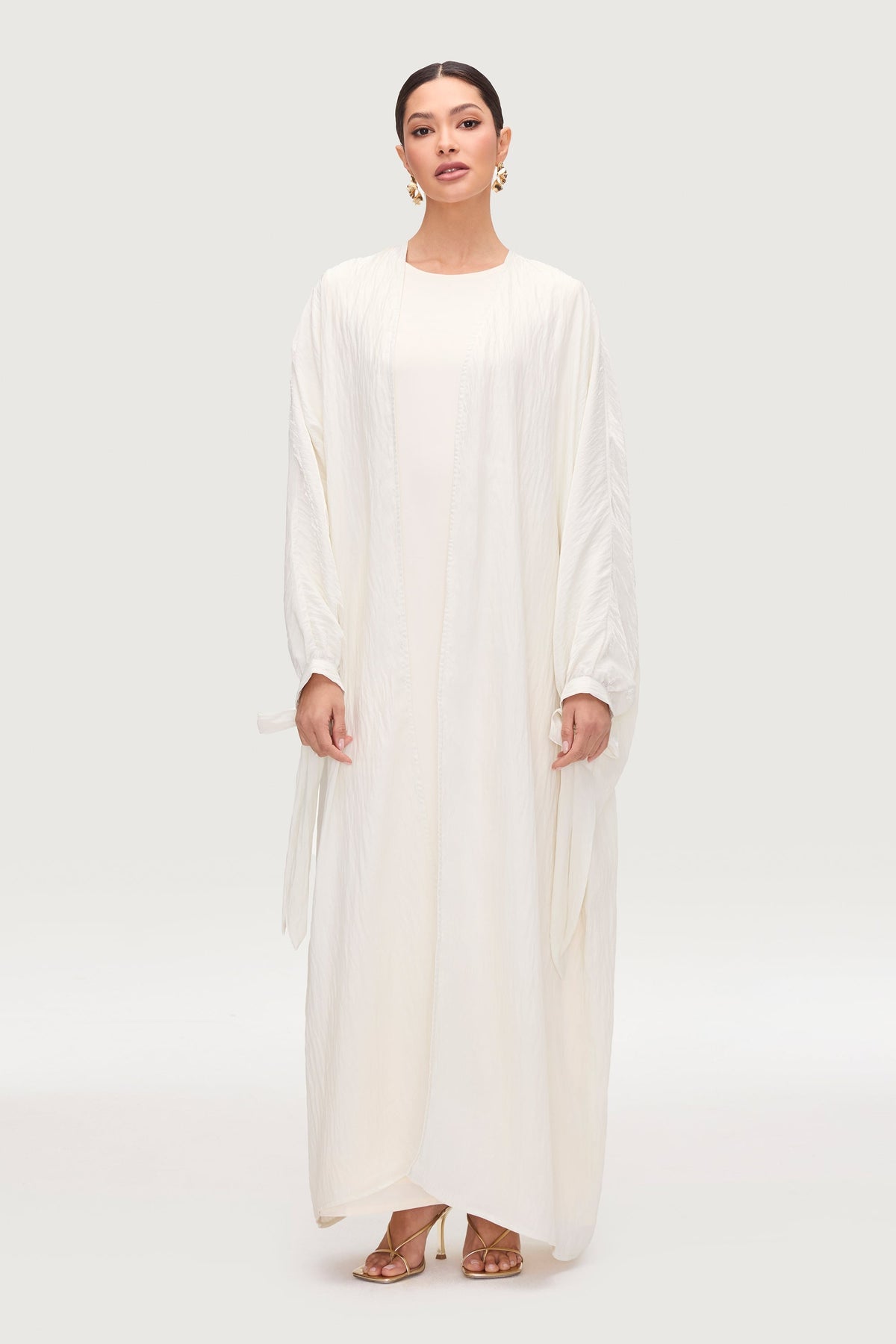 Safiyah Open Abaya - Moonbeam
