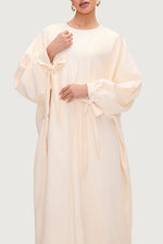 Safiyah Open Abaya - Panna Cotta
