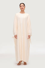 Safiyah Open Abaya - Panna Cotta