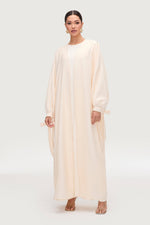 Safiyah Open Abaya - Panna Cotta