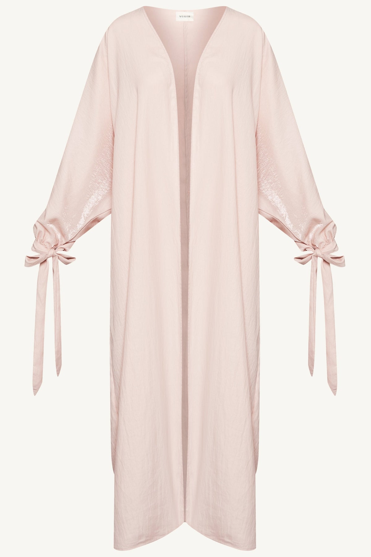 Safiyah Open Abaya - Pastel Pink