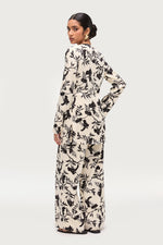 Sana Side Slit Relaxed Top - Floral Print