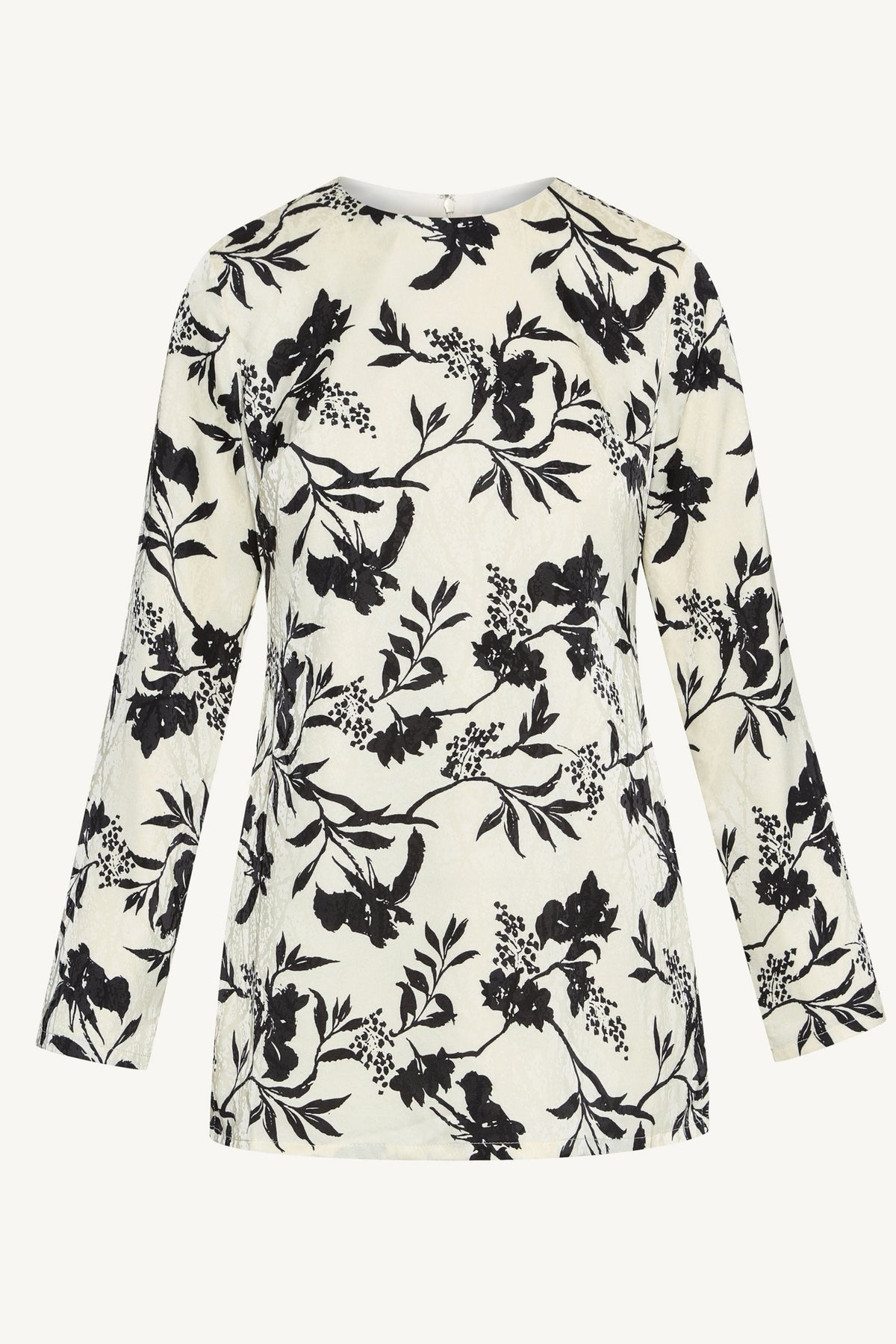 Sana Side Slit Relaxed Top - Floral Print