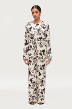 Sana Wide Leg Pants - Floral Print