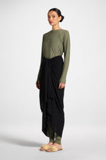 Sarong Scarf Cover Up - Black