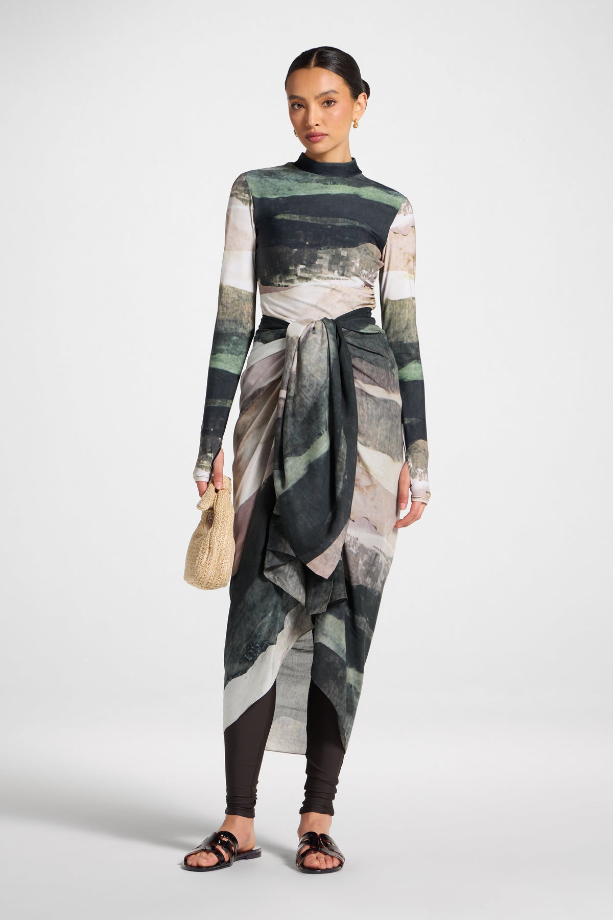 Sarong Scarf Cover Up - Dune Sands