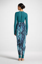 Sarong Scarf Cover Up - Ocean Ripple