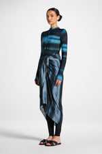 Sarong Scarf Cover Up - Twilight Waves