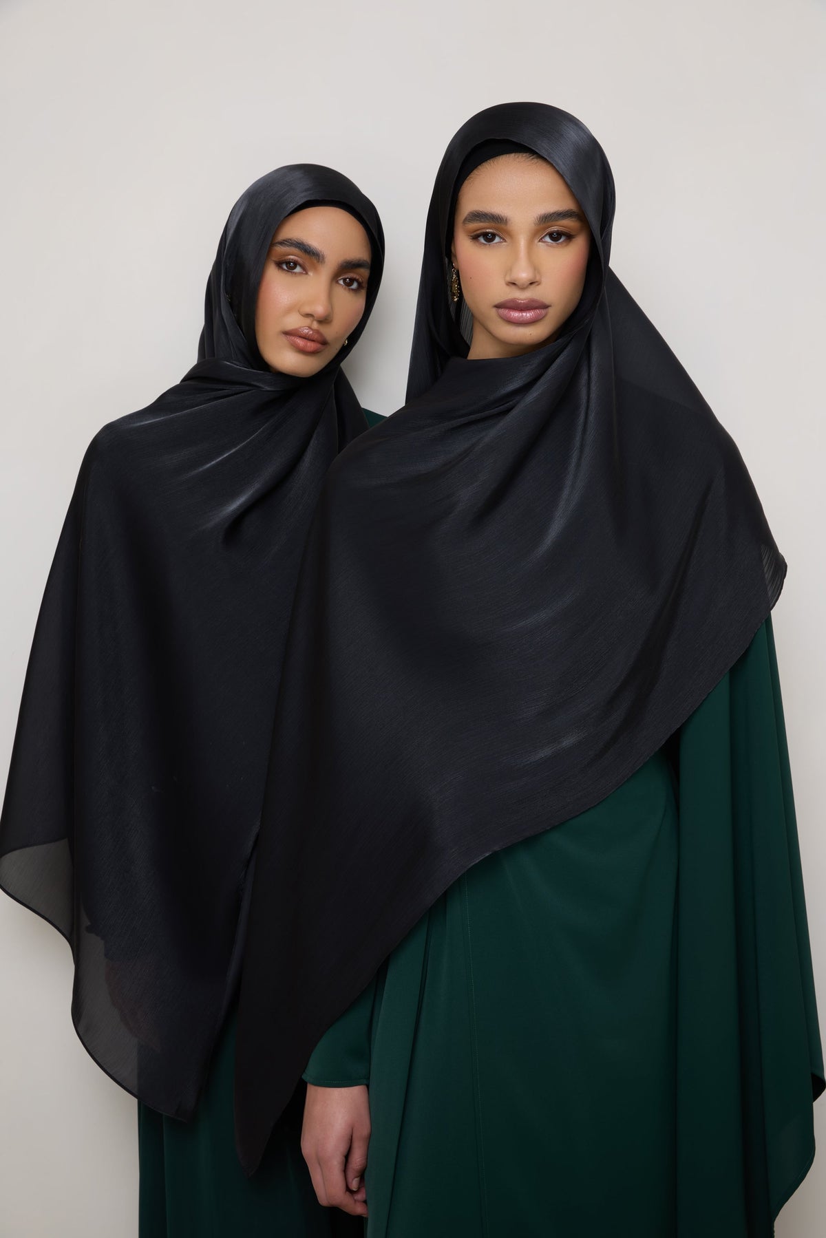 Shimmer Chiffon Hijab - Black