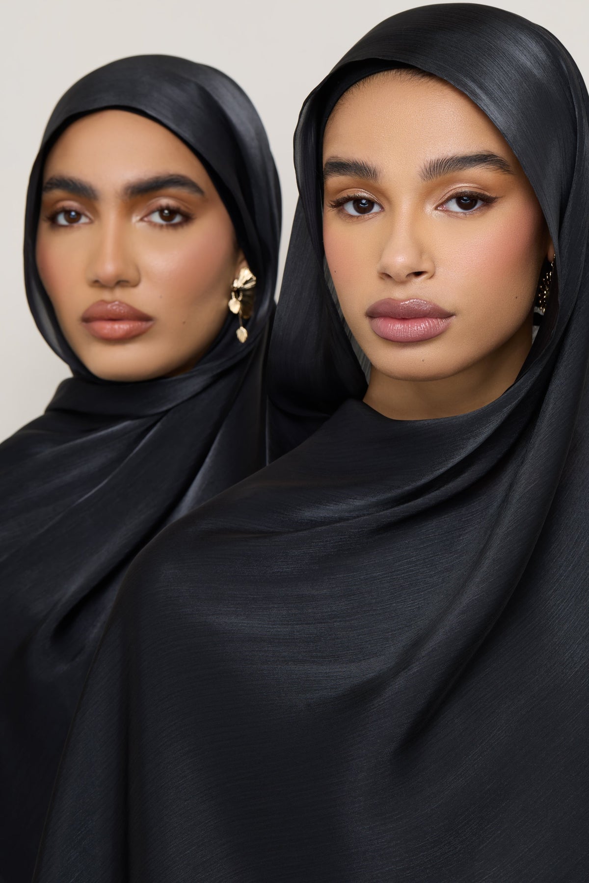 Shimmer Chiffon Hijab - Black