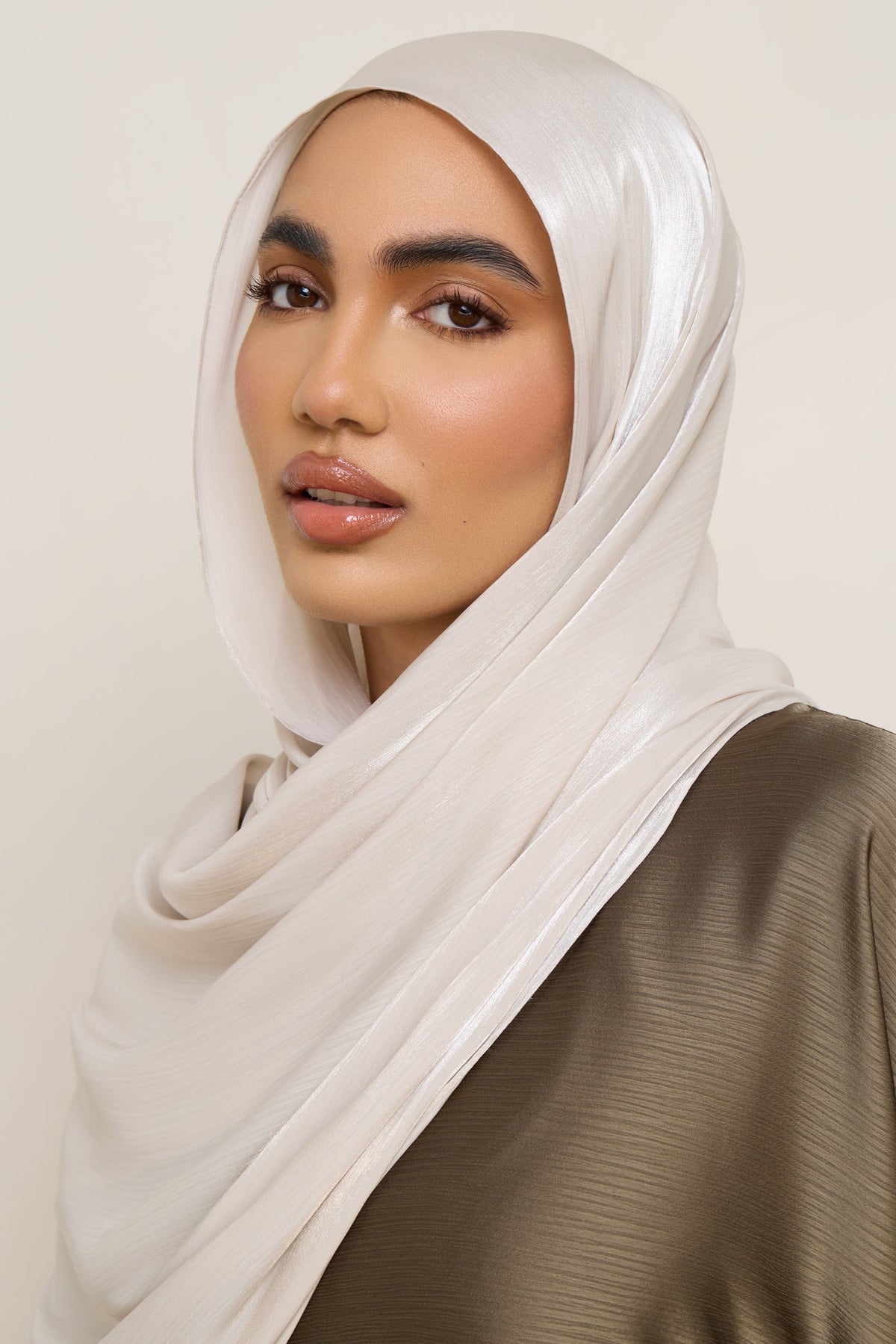 Shimmer Chiffon Hijab - Crystal