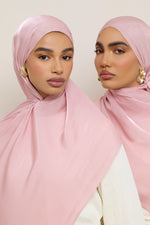 Shimmer Chiffon Hijab - Pink