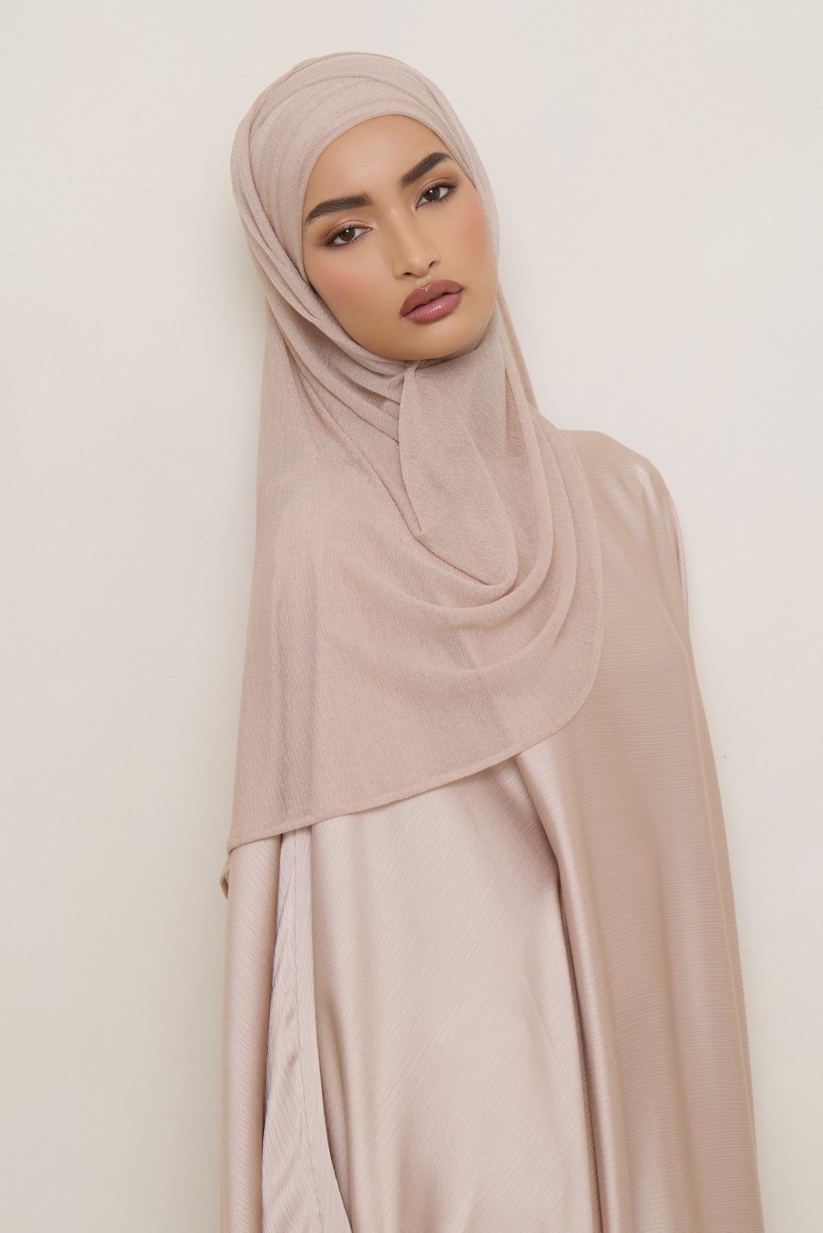 Shimmer Stretch Hijab - Cloud