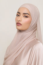 Shimmer Stretch Hijab - Cloud