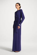 Side Tie Maxi Dress - Future Dusk