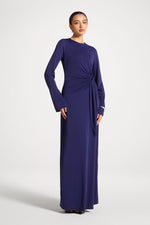 Side Tie Maxi Dress - Future Dusk